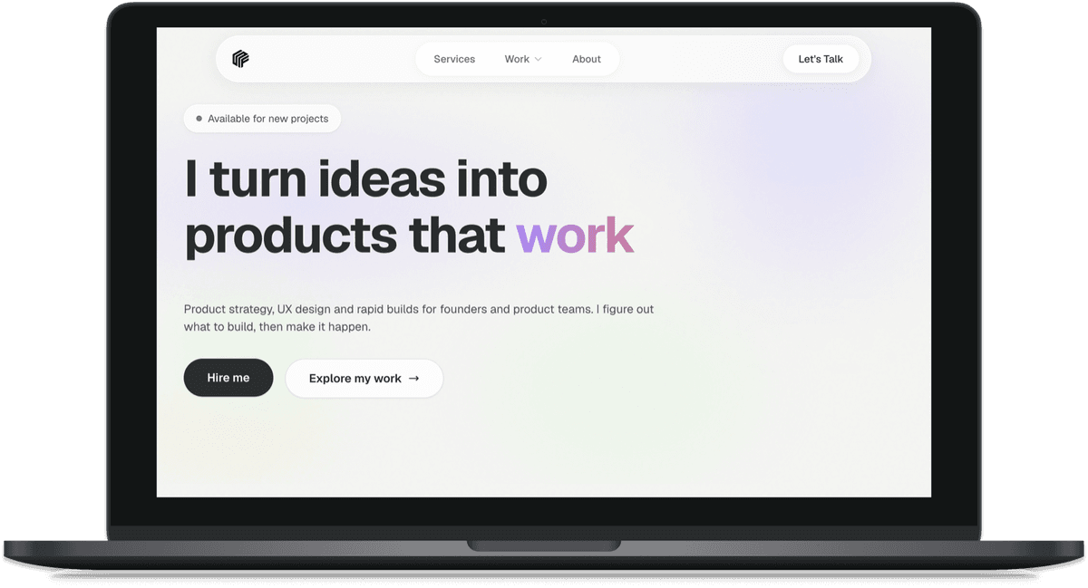 New portfolio design