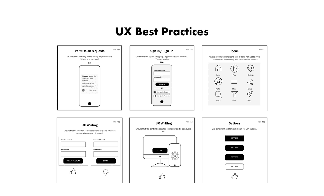 UX Design Tips